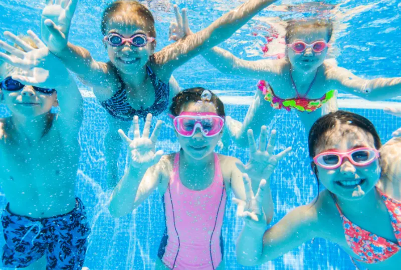 Kids in the pool