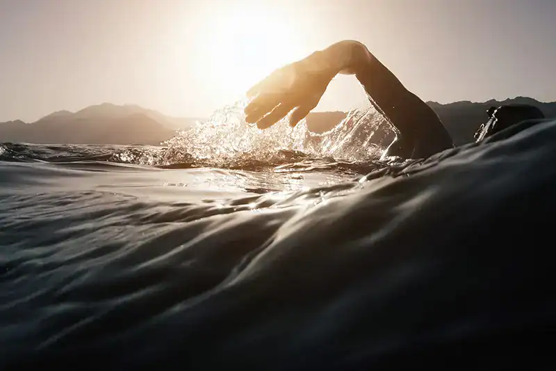 Open water swimmer